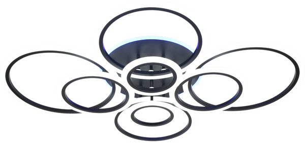 Потолочный светильник Mirastyle XL-20310/2+2+2+2+1 BK ML - фото