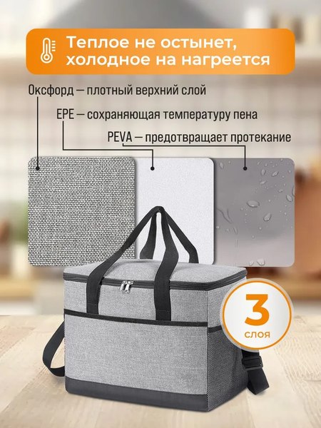 Термосумка Classmark 45х34х33см / KM231103-4