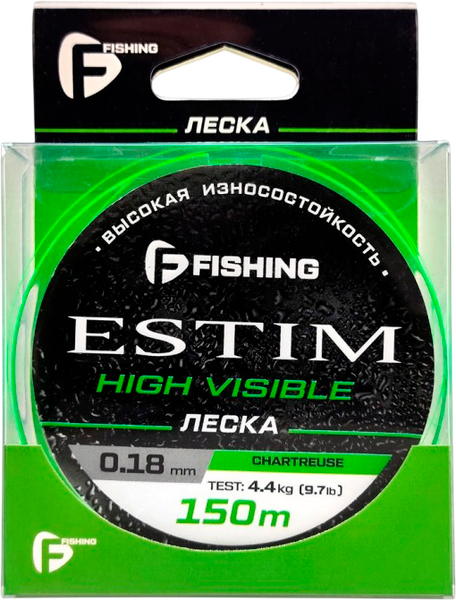 Леска монофильная F-Fishing Estim Neon 150м / FENC-018 - фото