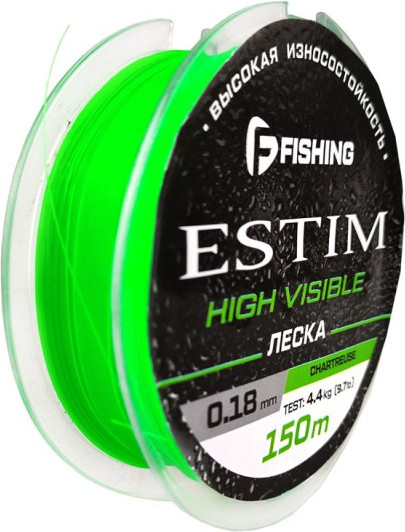 Леска монофильная F-Fishing Estim Neon 150м / FENC-018