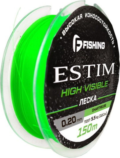 Леска монофильная F-Fishing Estim Neon 150м / FENC-020