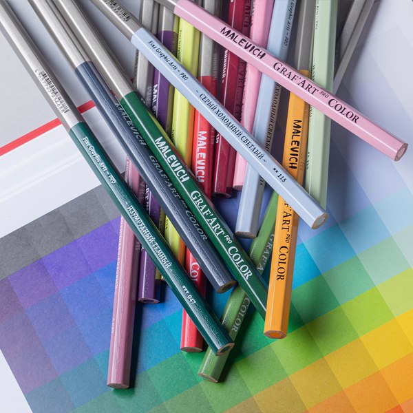 Набор цветных карандашей Малевичъ GrafArt Pro / 194128