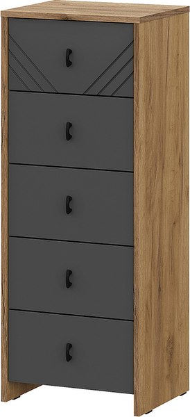 Комод Mio Tesoro Байкал 5 ящиков - фото