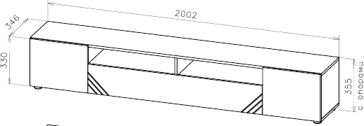 Тумба Mio Tesoro Байкал для телевидеоаппаратуры