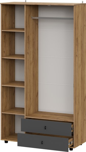 Шкаф Mio Tesoro Байкал трехстворчатый с ящиками