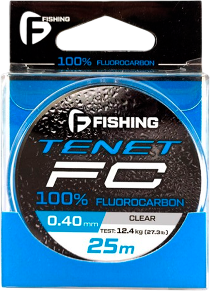 Леска флюорокарбоновая F-Fishing Tenet Fluorocarbon 25м / FTFT-040 - фото
