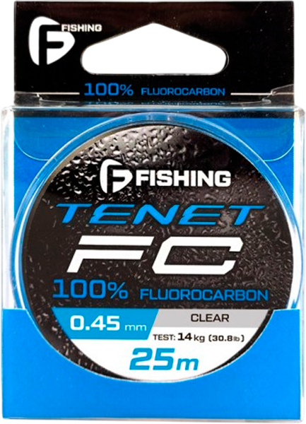 Леска флюорокарбоновая F-Fishing Tenet Fluorocarbon 25м / FTFT-045 - фото