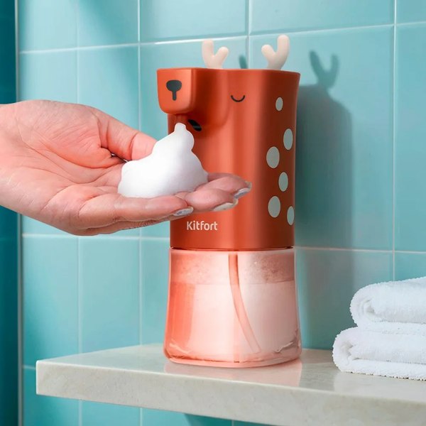 Сенсорный дозатор для жидкого мыла Kitfort КТ-6512