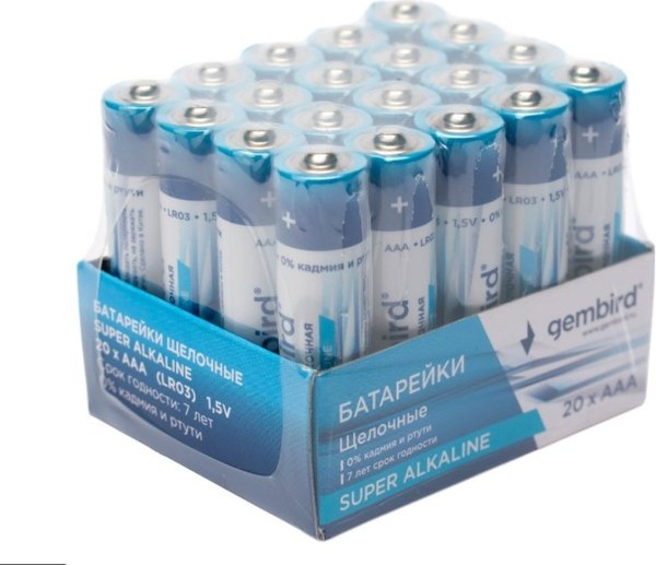 Комплект батареек Gembird GB-LR03-20B