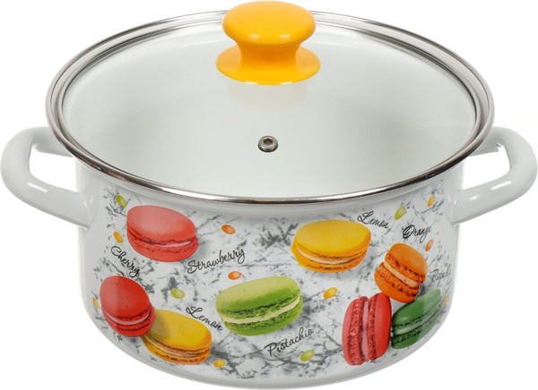 Кастрюля КМЗ Цветное печенье / 51904-382/4.02-У4 - фото