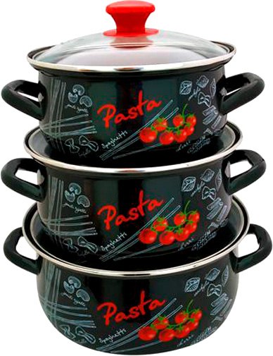 Набор кастрюль КМЗ Болоньезе Экстра 61915 - фото