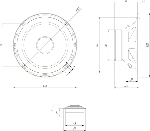 Компонентная АС ORIS Electronics JB-65Q