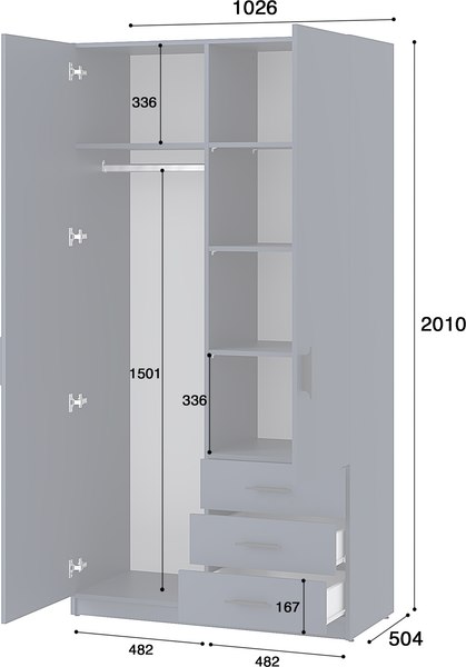 Шкаф Involux Престон 226H021