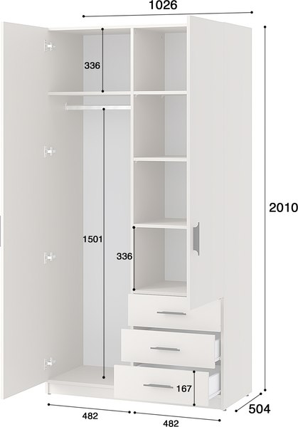 Шкаф Involux Престон 226H031