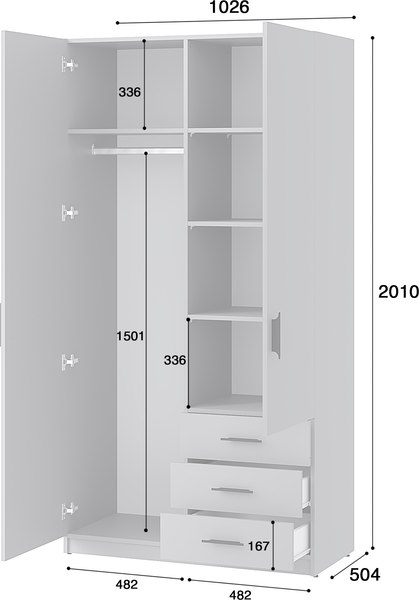 Шкаф Involux Престон 226H041