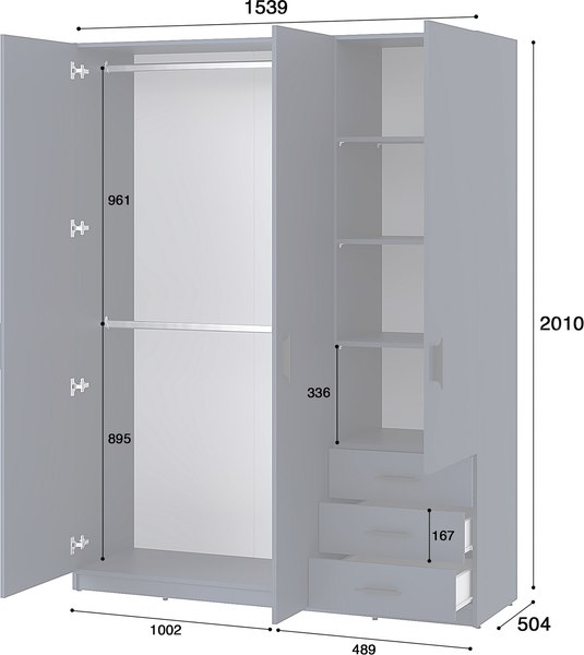 Шкаф Involux Престон 226H052