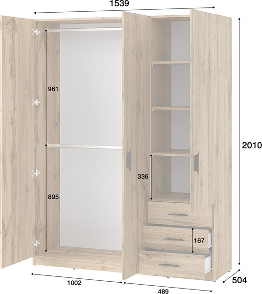 Шкаф Involux Престон 226H062