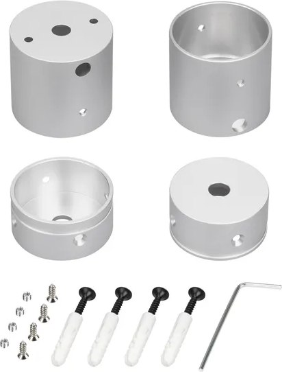 Набор креплений для гибкого неона Arlight MOONLIGHT-VT-CEILING-DL-D40-SILVER / 047341 - фото