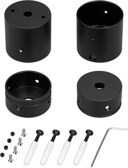 Набор креплений для гибкого неона Arlight MOONLIGHT-VT-CEILING-DL-D40-BLACK / 047343 - фото