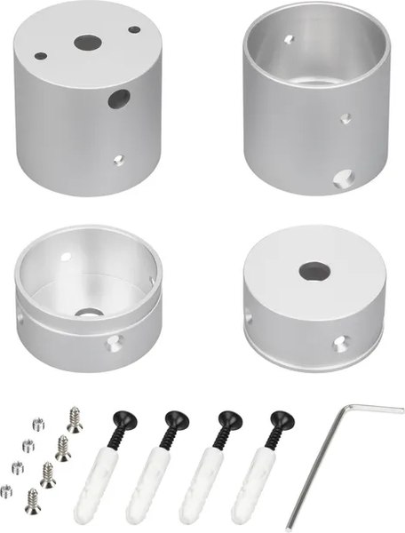 Набор креплений для гибкого неона Arlight MOONLIGHT-VT-CEILING-DL-D30-SILVER / 051306 - фото