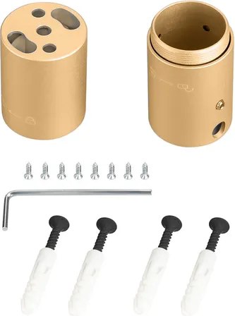 Набор креплений для гибкого неона Arlight MOONLIGHT-VT-CEILING-DL-D25 Gold / 048402 - фото