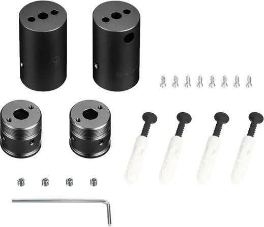 Набор креплений для гибкого неона Arlight MOONLIGHT-VT-CEILING-DL-D18 Black / 048590 - фото