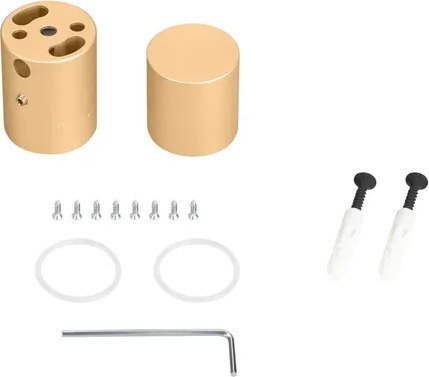 Набор креплений для гибкого неона Arlight MOONLIGHT-VT-CEILING-D25 Gold / 048399 - фото