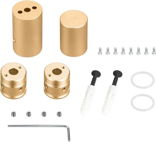 Набор креплений для гибкого неона Arlight MOONLIGHT-VT-CEILING-D18 Gold / 048595 - фото