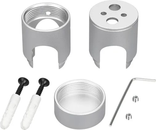 Набор креплений для гибкого неона Arlight MOONLIGHT-CYL-D18-DUO-SILVER / 047389 - фото