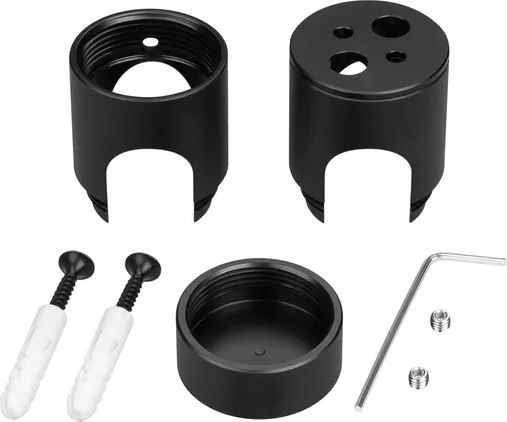 Набор креплений для гибкого неона Arlight MOONLIGHT-CYL-D18-DUO-BLACK / 047340 - фото