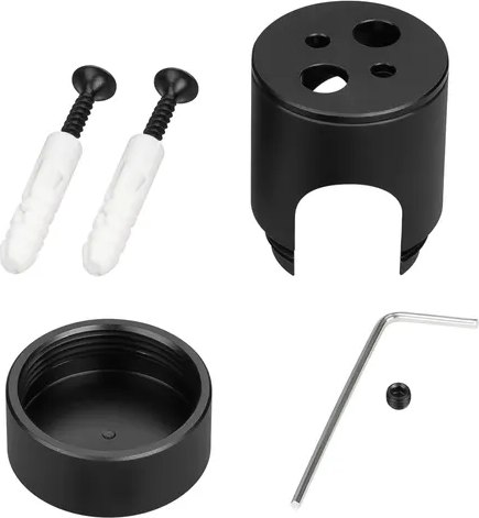 Набор креплений для гибкого неона Arlight MOONLIGHT-CYL-D18-BLACK / 047335 - фото