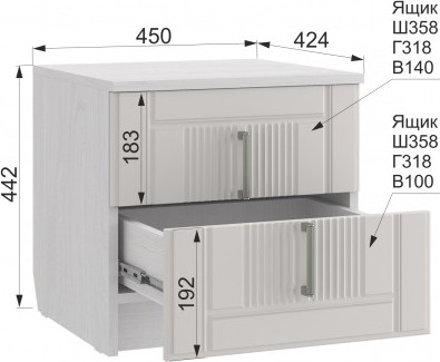 Прикроватная тумба Аквилон Андрэа №13