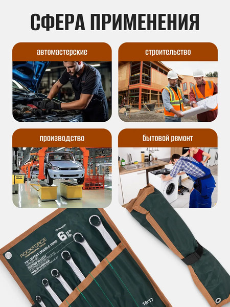 Набор ключей RockForce RF-50610P