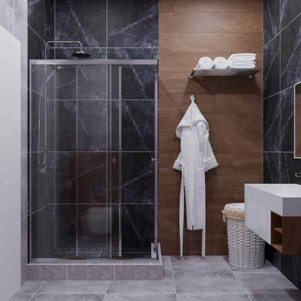 Душевой уголок Maroni Stile Chromo-GLS 100x80 / Щ0000063968