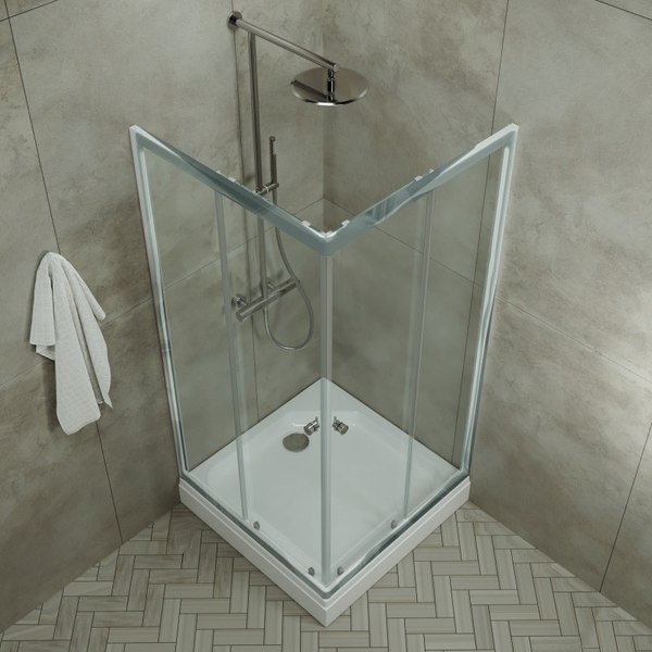 Душевой уголок Maroni Stile Chromo-GLS 90x90 / Щ0000063967