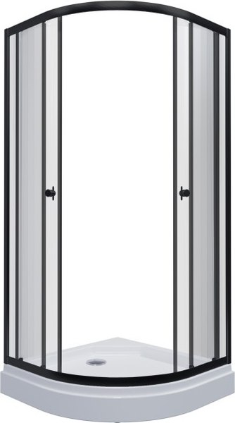 Душевой уголок Maroni Energia Nero-GLS 100x100 / Щ0000063982