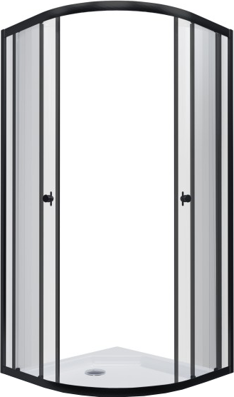 Душевой уголок Maroni Energia Nero-GLS 90x90 / Щ0000063981 - фото