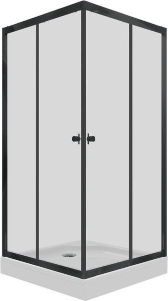Душевой уголок Maroni Stile Nero-GLS 100x100 / Щ0000063956