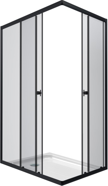Душевой уголок Maroni Stile Nero-GLS 120x80 / Щ0000063958 - фото