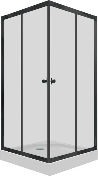 Душевой уголок Maroni Stile Nero-GLS 90x90 / Щ0000063957