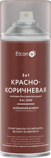 Грунт-эмаль Elcon По ржавчине 3в1 - фото