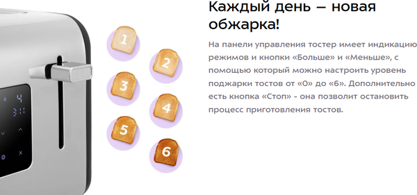 Тостер Kitfort KT-6497