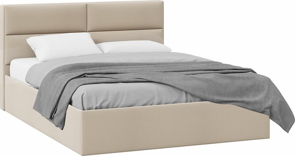 Полуторная кровать ТриЯ Глосс универсальная с ПМ Тип 1 140x200 - фото