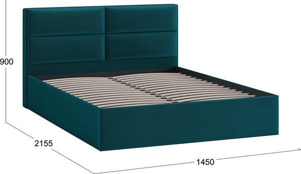 Полуторная кровать ТриЯ Глосс универсальная тип 1 140x200