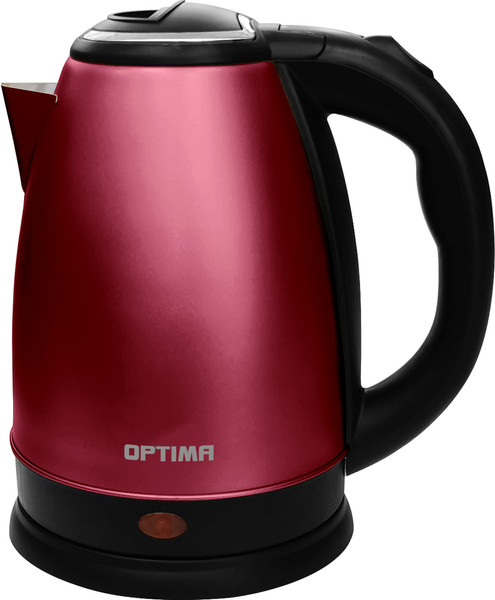Электрочайник ОПТИМА EK-1808SS / 2002366 (вишневый матовый) - фото