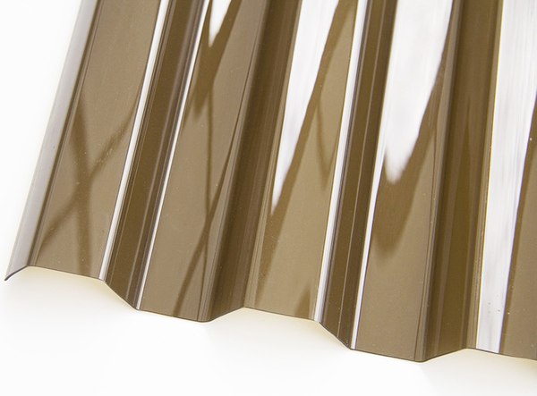 Монолитный поликарбонат Borrex Трапеция 1050x2000x1.3мм - фото