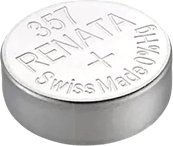 Батарейка Renata SR357/SR44W BL-1 1.55V 10mAh 5.8x1.6mm - фото