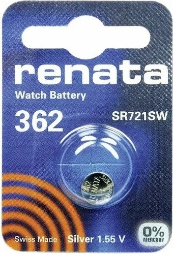 Батарейка Renata SR362/SR721SW/AG11 1.55V 24mAh 7.9x2.1mm