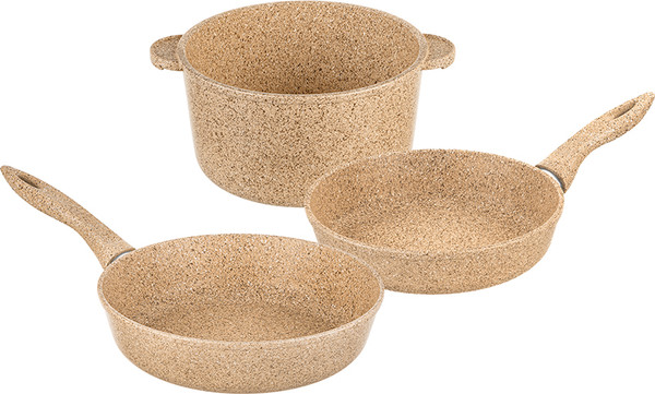 Набор кухонной посуды Elan Gallery Медовый гранит / 121119+3