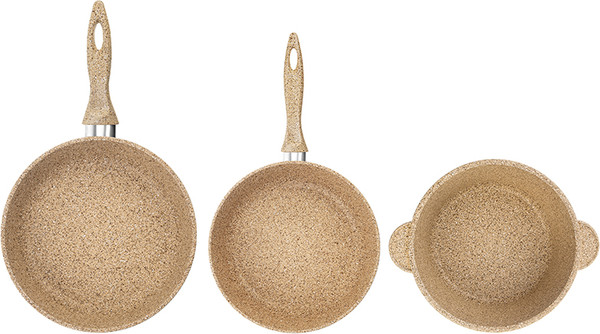 Набор кухонной посуды Elan Gallery Медовый гранит / 121119+3